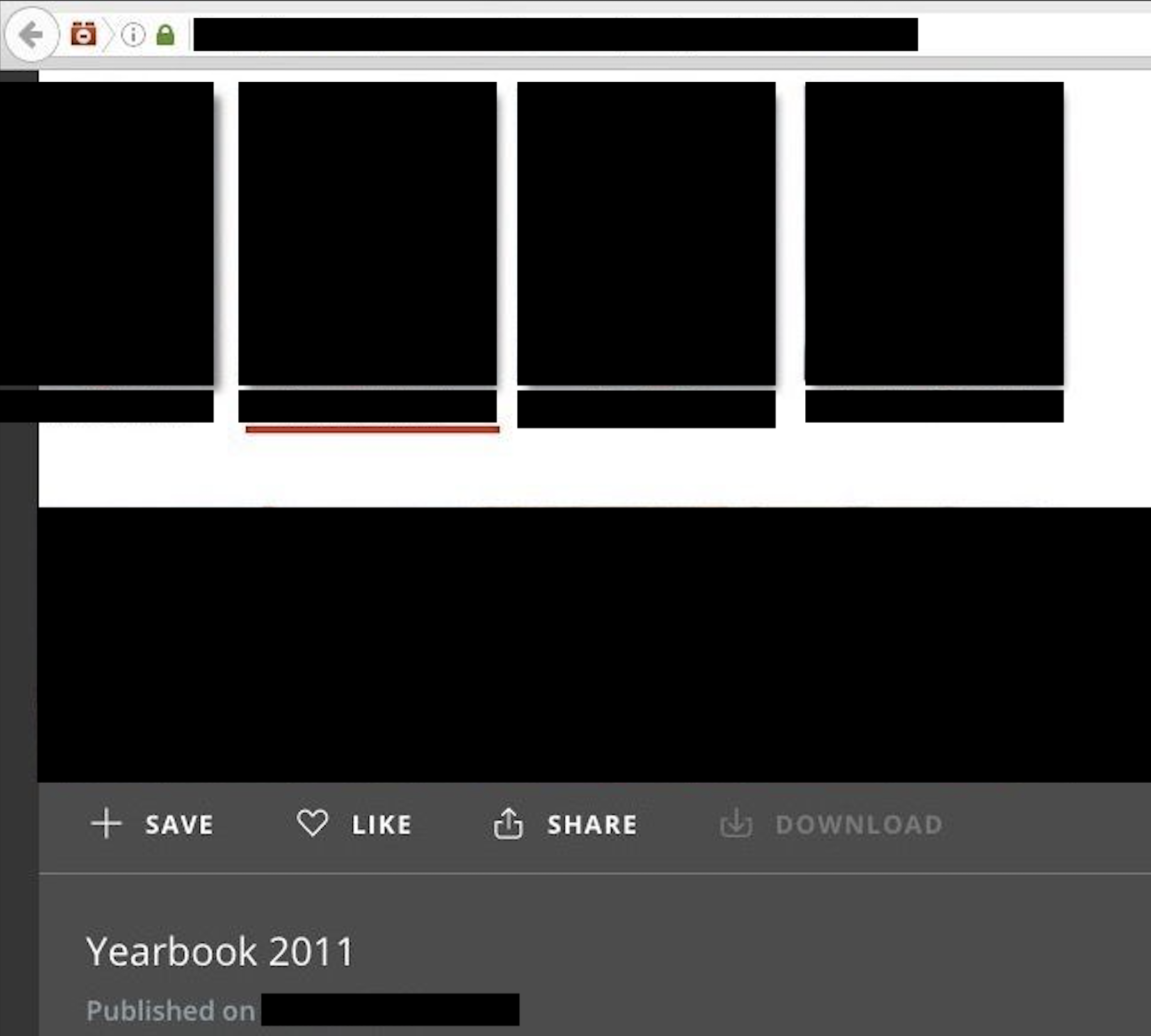 This is an anonymized image retrieved from Canary Mission showing the doxxers digging up an old yearbook photo for doxxing purposes
